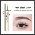 Lápiz de cejas de doble punta ultra fino oro 03# gris negro para cabello oscuro - Paquete de 0.1g / 03# Gris Negro