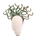 Gothic Medusa snake headband for Halloween costume parties and spooky cosplay events - Hydra Headband / Green