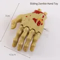 Juguete de mano de fantasma deslizante de Halloween con mecanismo de cuerda y medidas - Forma de mano de fantasma / 9x6cm / Mano de Fantasma Deslizante