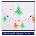 165cm Halloween ghost and pumpkin garland colorful hanging party decoration set - Ghost Pumpkin Hanging Decor