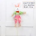 Cute large pink Easter rabbit scarecrow decoration for home and garden 68cm height - Large Rabbit / 68cmx24cm / Pink