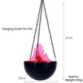 Small hanging LED brazier flame lamp for Halloween party and haunted house decoration - Small Hanging Brazier / Diameter 20cm