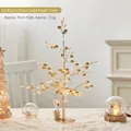 Decorative 35cm gold pearl Christmas tree with LED lights for desktop ornament - Gold Pearl Tree (A23011) / 35cm Size