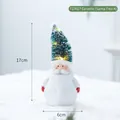 Keramik-Weihnachtsmann-Figur mit leuchtendem Baumhut, 17 cm hohe Tischdekoration - Weihnachtsmann A Stil (T23027)
