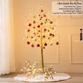 Kit sapin de Noël doré lumineux de 1,8 m avec ornements et lumières flocon de neige - Arbre 1.8m Doré (Paquet 1)
