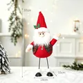 Muñeco de Papá Noel festivo de tela roja con dimensiones claras, altura de 37 cm - Estilo Papá Noel (HX26517A) / 37*18*10cm
