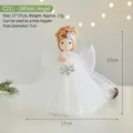 White Christmas angel tree topper doll decoration for holiday display - White Angel (C211-A) / White