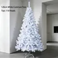 120cm weißer künstlicher Weihnachtsbaum mit 110 Spitzen für festliche Dekoration - 120CM-110 Spitzen / Weiß