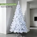 150 cm großer weißer künstlicher Weihnachtsbaum mit 280 Spitzen für die Feiertage - 150CM-280 Spitzen / Weiß