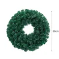 Künstlicher grüner Weihnachtskranz 60cm Durchmesser mit 160 Spitzen für Feiertage - Weihnachts-Tannenkranz / Durchmesser 60cm (160 Spitzen)