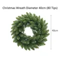 Künstlicher Weihnachtskranz aus Tanne, 40 cm Durchmesser, 80 Spitzen - Weihnachtskranz aus Kiefernnadeln / Durchmesser 40cm (80 Spitzen)