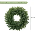 Hochwertiger künstlicher grüner Adventskranz 60cm Durchmesser mit 160 Spitzen - Weihnachtskranz aus Kiefernnadeln / Durchmesser 60cm (160 Spitzen)