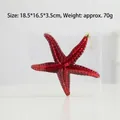 Creative red glitter starfish Christmas tree hanging ornament in clear gift box - Starfish Style (E507063) / Red