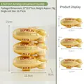 Set of 3 golden Zeppelin-shaped Christmas tree ornaments for creative holiday decoration - Spaceship Style (E507047) / Set of 3 / Gold