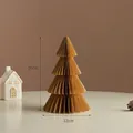 20 cm brauner Faltpapier-Weihnachtsbaum für festliche Tischdekoration und Atmosphäre - 20cm / Braun