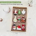 9-piece assorted Christmas glass ornament set in a gift box for tree decoration - Style C Set / 9 Pieces Set