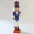 Sammlerstück Nussknacker Holzfigur als Baseballspieler für die Weihnachtsdekoration zu Hause - Baseball-Stil (SB58592) / H38cm Basisdurchmesser 9cm
