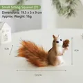Small sitting foam squirrel Christmas ornament with pine cone, size 19.5cm x 9cm - D Small Squirrel Sitting