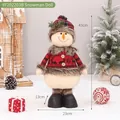 Festive snowman doll with red reindeer sweater, dimensions 43x23cm, approx. 520g weight - Snowman Doll (YF202203B)