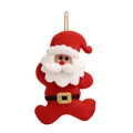 Handmade red felt Santa Claus doll hanging ornament for Christmas tree decor - Santa Claus Pendant
