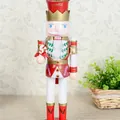 38cm wooden candy theme Nutcracker puppet Christmas decor - 38 cm / Candy Style