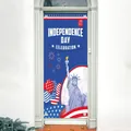 American Independence Day outdoor hanging door banner with Statue of Liberty design - Statue of Liberty Celebration Style (HL-Independence Day Door Hanging 02) / 1 Piece