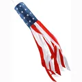 Manica a vento decorativa USA Stars and Stripes per la festa dell'Indipendenza - Stile Classico Stelle e Strisce (HL-Windsock 04)