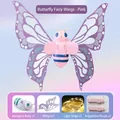 Electric glowing butterfly fairy wings set in pink with LED lights for girls cosplay - J951-59 Pink Butterfly Wings / Bulk/Simple Pack