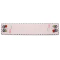 Christmas table runner with red and black tractor and gift patterns - Black and White Plaid Tractor Style