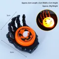 Skeletal hand holding LED pumpkin candle, spooky Halloween tabletop SKU decoration - Ghost Hand Palm (Black) / Pumpkin Face Pattern