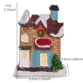 Cozy miniature Christmas Toy Shop DIY landscape resin accessory with size markings - Q-J67 A Style Small House Model (1517)