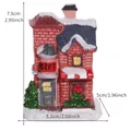 Miniature Christmas house figurine with dimensions 7.5x5.2x5cm for DIY landscape - Q-J69 C Style Small House Model (1517)
