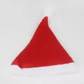 Bonnet de Noël festif classique en feutre rouge et blanc avec pompon et bordure - Bonnet de Noël Classique Enfant (Q1-24)