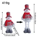 Poupée de bonhomme de neige de Noël télescopique pour décoration festive de fête - B1-27 Style Bonhomme de Neige