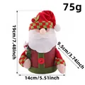Christmas Santa Claus candy jar gift box with dimensions 19x14x9.5cm and weight 75g - Santa Style