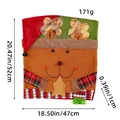 Coprisedia natalizio festivo con renna, cappello rosso e dimensioni, misura 47x52cm - Renna (T3-5)
