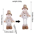 Poupée télescopique bonhomme de neige de Noël avec dimensions de 40cm à 50cm et le poids - L3-31 Bonhomme de Neige Télescopique Kaki