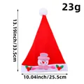 Bonnet de Noël en peluche pour enfants avec un joli bonhomme de neige, 25,5 cm. - Style Cartoon Mains en l'air (Bonhomme de Neige) / 25.5x33.5cm