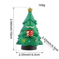 Kleine kerstboomfiguur van hars met geschenkdoos en afmetingen, hoogte van 10 cm - Kerstman Kerstboom (Z2-31)
