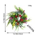 Ghirlanda di fiori selvatici del Texas per decorazione esterna con misure diametro 35cm - 35cm