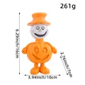 Figurine de citrouille d'Halloween debout en résine avec tête de squelette blanche - Style Citrouille C