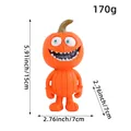 Figurine de citrouille d'Halloween en résine, hauteur 15 cm, poids 170 g, décoration. - Citrouille Style D