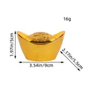 Decorative Chinese New Year gold ingot piggy bank ornament with 9x5.5x5cm dimensions - Yuanbao Ornament (9*5cm)