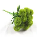 Detailed view of artificial green dandelion flower bouquet for home and garden decoration - Green