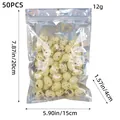 Pack of 50 mini speckled Easter egg ornaments in a transparent 15x20cm storage bag - Light Yellow Style (R1-20) / Pack of 50