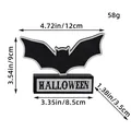 Letrero de madera de murciélago para Halloween con dimensiones detalladas y un peso de 58g - Estilo Murciélago (AA1-33) / Negro/Blanco