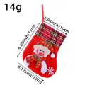 Kleine kerstsok cadeauzakje met schattig sneeuwpopontwerp en 17 cm hoog formaat - Sneeuwpop Stijl (M3-18)