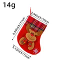Kleine rode kerstsok als geschenkzakje met een schattig rendierontwerp. - Rendier Stijl (M3-19)