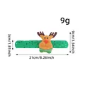 Feestelijke kerstarmband met rendier, met afmetingen van 21 cm bij 3 cm - Niet-Lichtgevende Rendier Pailletten Stijl (T1-27)