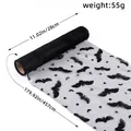 Black Halloween bat pattern mesh fabric roll for table decoration, 28cm x 457cm. - Bat Pattern / 28x457cm / Black